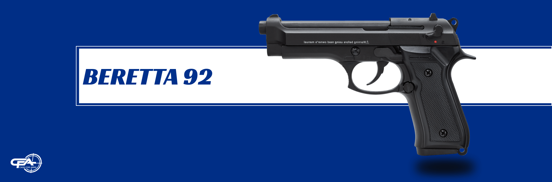 BERETTA 92A1 TRAINING BLUE GUN Beretta 92A1 9mm Semi-Automatic